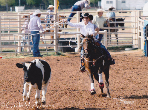 Jaci and Queso Roping
